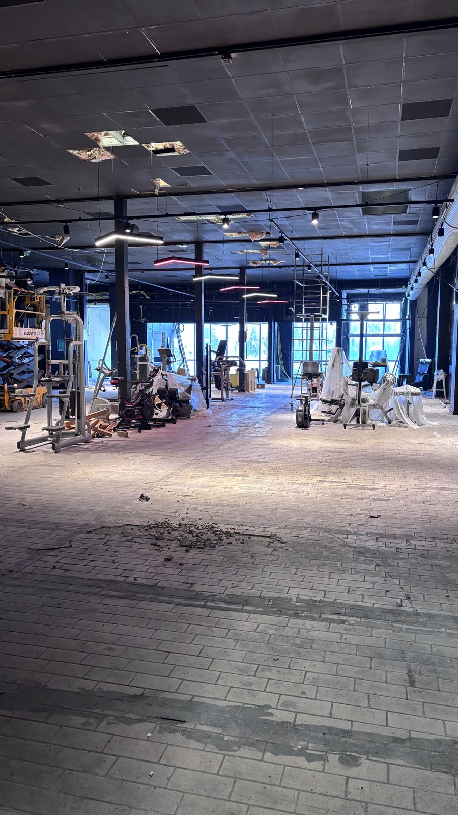 On Air Fitness — Arnouville — avant et pendant les travaux