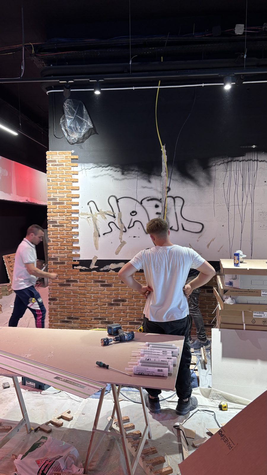 On Air Fitness — Arnouville — avant et pendant les travaux